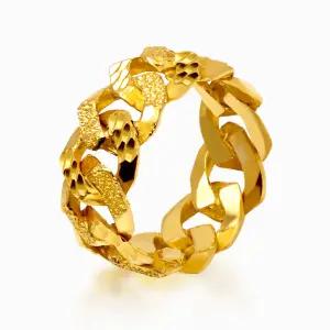 [한국금다이아몬드] 순금 24K 반지 체인 듀얼 컷팅 7.5g