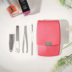 [하프클럽/]손톱깎이 핑크 스텐레스 스텐 휴대용 기념품