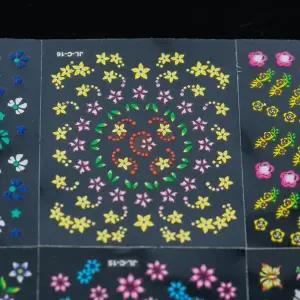 [하프클럽/]꽃 네일스티커 10장 꽃네일스티커 네일스티커 붙이는