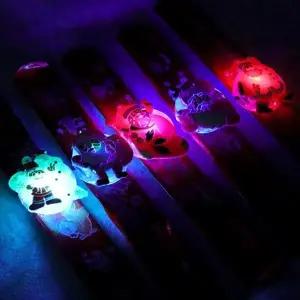 ( )크리스마스 LED 라이트 척척 팔찌 12개 파티 소품 장식