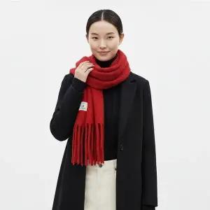 [샵앤] 여성 겨울 부클 울혼방 레게 방한 니트 머플러 AIM-WMF-0886