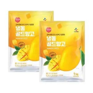 CJ프레시웨이 이츠웰 냉동골드망고1Kg x 2개