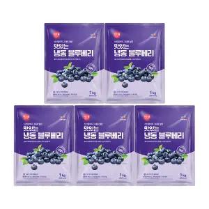 CJ프레시웨이 이츠웰 냉동블루베리1Kg x 5개