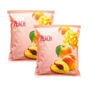 CJ프레시웨이 이츠웰냉동 복숭아 1kg x 2개