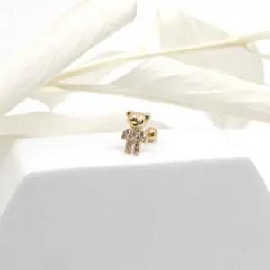 14k 테디베어 큐빅 피어싱 OPDJE3896