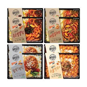 온더고 중화세트2(볶음짬뽕밥2,매콤잡채밥2,함박2,차돌깍두기2)