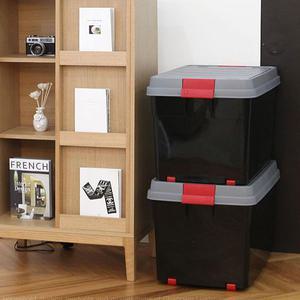 대주기획69.3cm대형 바퀴달린리빙박스-블랙대형정리함