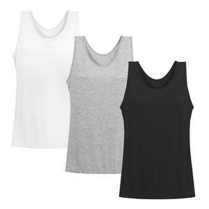 밤부 여성런닝 3P 레이어드 이너나시 빅사이즈 민소매 런닝