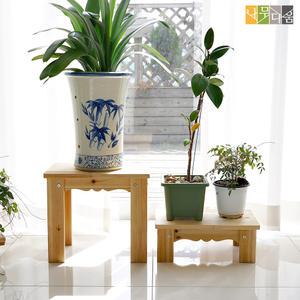 DIY 프리미엄 원목 화분받침대 400x250x350mm 대형 화분정리대
