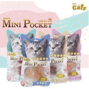 더캣츠 그대로 미니포켓 10p 12p 치킨 참치 오리 연어