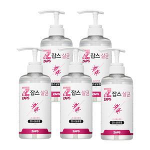 (겔타입 손소독제) 잡스 세니타이저겔 500ml x 5개 손소독제 손세정제 식약처허가제품