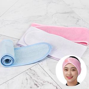 라운드 헤어 터번 소형 밸크로 찍찍이 헤어밴드