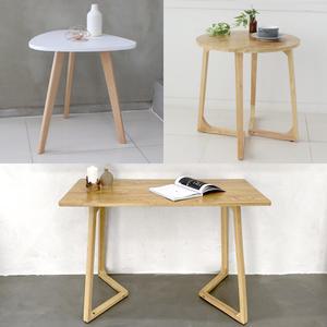 티테이블 인테리어 원형 원목 거실 카페 간이보조 사이드테이블