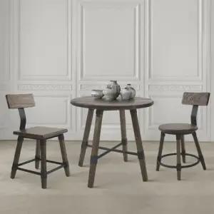 아트박스 꼬모까사 바빌론-2인원목 원형)식탁세트 의자포함2종색상)