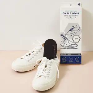 푹신한 더블 쿠션 신발 깔창/발편한 기능성 운동화 안전화 군화 메모리폼 키높이 인솔 뒤꿈치 발 발바닥 통증 패드 라텍스 구두 등산화 족저근막염 남자 군대 군인 컨버스 단화 스니커즈