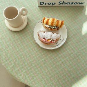 스위티 체크 테이블보 식탁보 면 홈카페 빈티지 내추럴 3색상