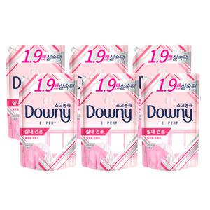 다우니 실내건조 플로럴프레시 1.35LX6개 리필형/리뉴얼 플로럴블로썸으로 변경