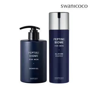 스와니코코 펩타인 바이옴 포맨 올인원 에센스 150ml+샤워젤 300ml SET
