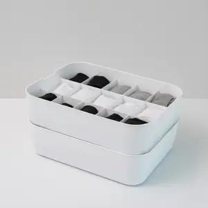 [1+1]백화상점 양말 속옷 수납 정리함 서랍장 칸막이 칸칸이 정리 보관함