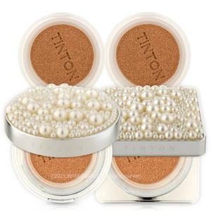 틴톤 올인원 핏쿠션 (펄 에디션) 진주 쿠션 본품 21호 (케이스랜덤)+리필