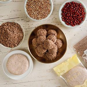 수수가루 수수경단 생일떡 만들기재료 (반죽 120g 4봉 + 팥고물 200g)