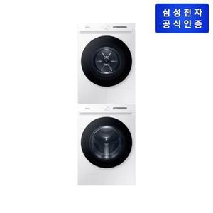 [1등급 가전 환급 10%] 삼성 비스포크 건조기 패키지 화이트 DV17CB6600BW+WF24CB8650BW