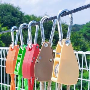 세모천막 로프라쳇 캠핑 타프 스트링 이지 텐트 스토퍼 블랙 1/8 +2m