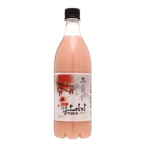 미산양조 미산향 오미자생막걸리 6도 750ml