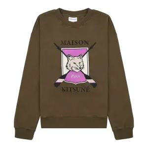 [롯데백화점]메종 키츠네 여성 칼리지 폭스 프린트 컴포트 맨투 LW00306KM0307 KHAKI