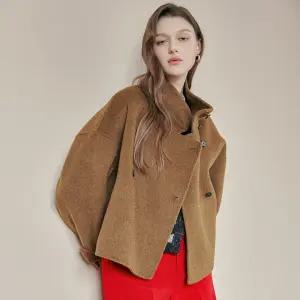 [MAXZA] 더블 브레스티드 울혼방 핸드메이드 크롭 자켓