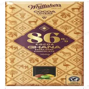 휘태커스 코코아 러버 컬렉션86% 가나 다크초콜릿 100g