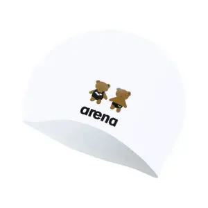 [아레나](대전신세계)수영모자 미니베어 실리콘수모 (A4AC1AC12 A5AC1AC12 WHT)