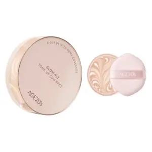 AGE20S 핑크 수분광 글로우핏 톤업 선팩트 12.5g + 리필 12.5g