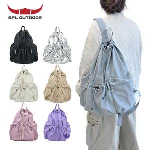 BFL 스트링 카고 루즈핏 백팩 가벼운 경량 나일론 가방 여행용 캐주얼 복조리 백