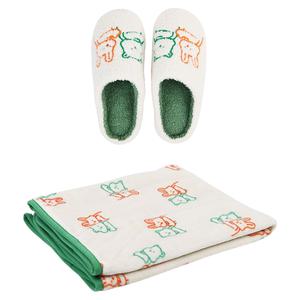 데이릴라이크 극세사 무릎 담요 뽀글이 실내화 buddy