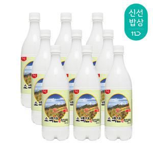 [품질보장] 용두산 조은술 소백산막걸리 6도 750ml x9병청와대 만찬주