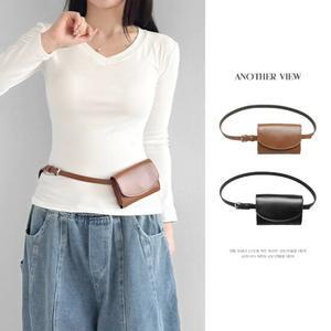 어나더뷰 미니 카드지갑 힙색 벨트백 가방 포켓 레더 미니백 2599