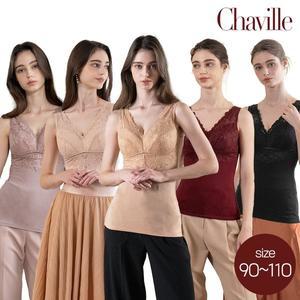 [방송히트]샤빌 란쥬1차 빅사이즈 레이온 스판 브라런닝형 란쥬 5종(90-110)