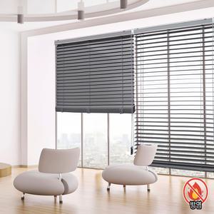 창앤롤 방염우드블라인드 오동나무 라운드형 원목 브라인드 커튼 학교 유치원 관공서 사무실