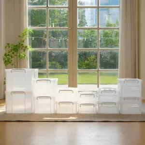 [라이피스트] 네오 리빙박스 네임택 옷 수납 정리함 / 11L 23L 34L 70L 오픈형 23L 오픈형 34L