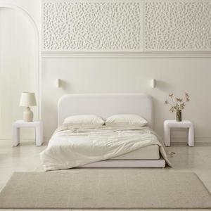 린츠 E0 슬림 저상형 패브릭 침대 SS (매트선택, 고급발통 제공)