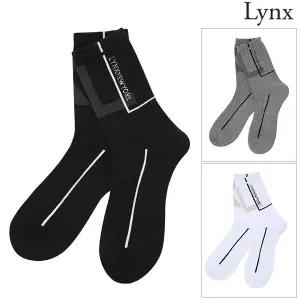 [링스]남성 언발 로고 중목 양말(L11C1SC706)_US