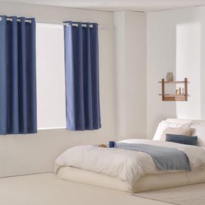 [모던하우스] ON 메모리 반창문 암막커튼 네이비 140x180 2개세트 아일렛