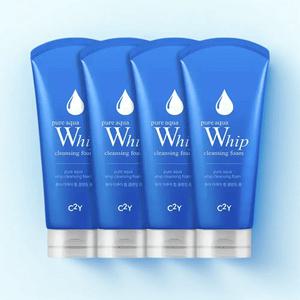 C2Y 퓨어 아쿠아 휩 약알칼리 폼클렌징 120ml 4개