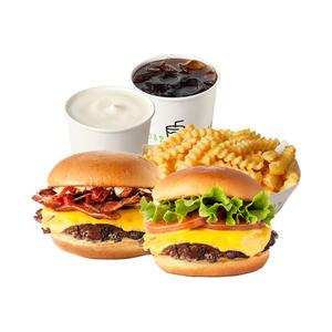 [쉐이크쉑]쉑버거+스모크쉑+프라이+바닐라쉐이크+소다