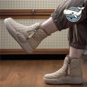 겨울 방한 하이탑 여성 집업 보온 안감 털 앵글부추