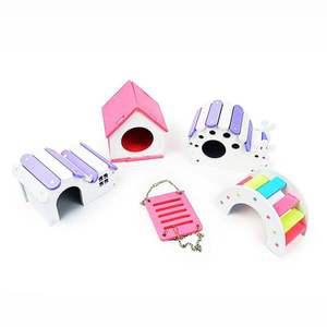 용품 용 집꾸미기 장난감 그네 핑크 장식 하우스