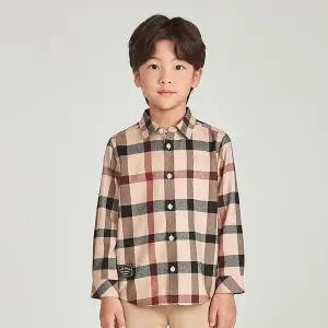 [보리보리/닥스리틀]닥스리틀 기모 하우스체크 셔츠 DTW11XS01M_BG