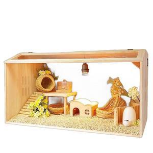 도마뱀사육장 파충류 50X30X30 개코 패드 온습도 대형 육구 온도조절 렙티쥬 장식