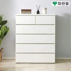 파란들가구 1000 속깊은 상2칸 5단서랍장 광폭서랍장 서랍옷장